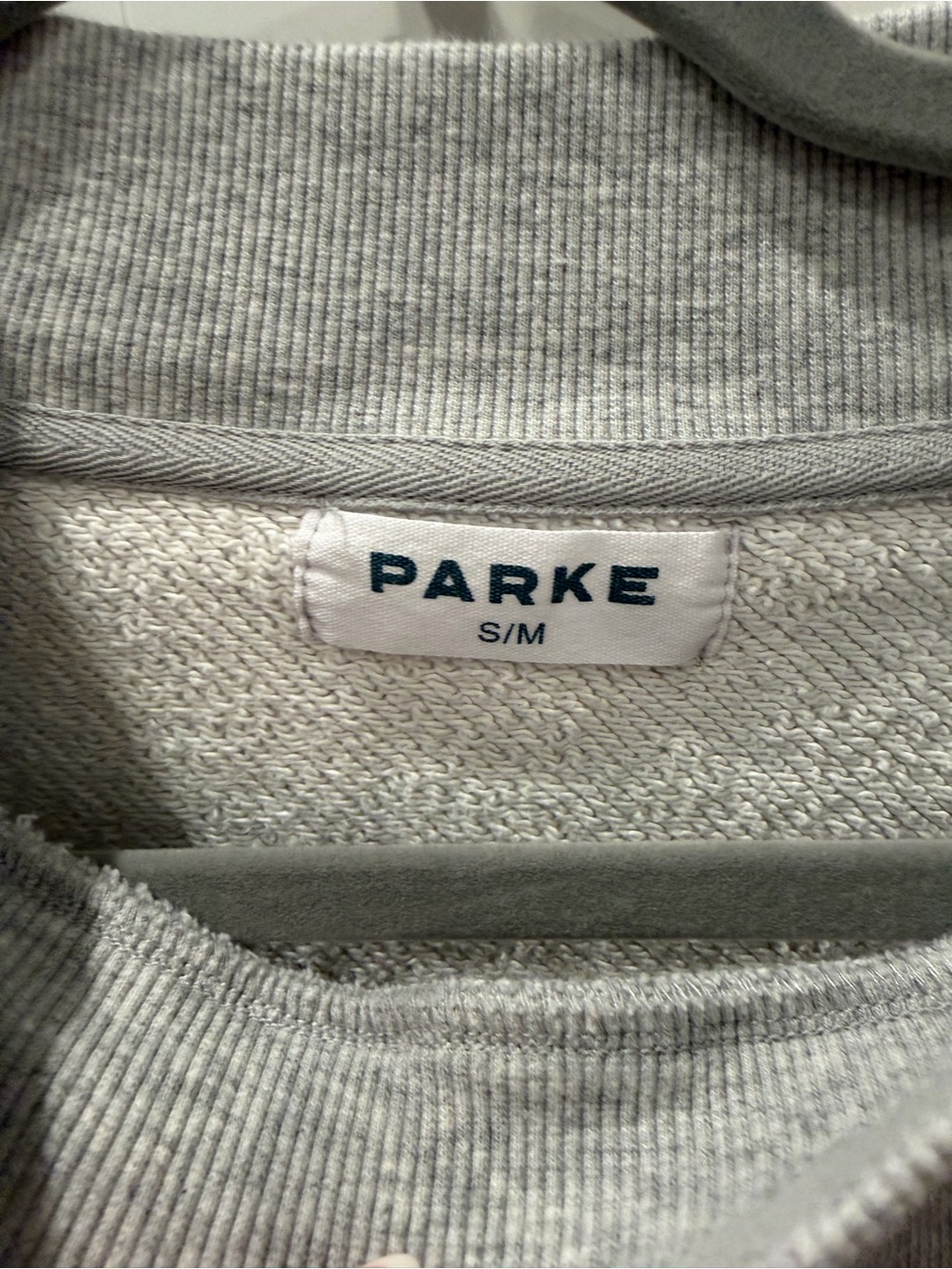 Parke Grey Pullover with Denim Logo - Picture 3 of 5